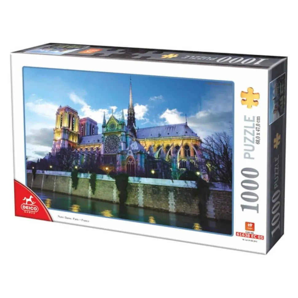 Puzzle 1000 pièces : France : Notre Dame de Paris - DToys