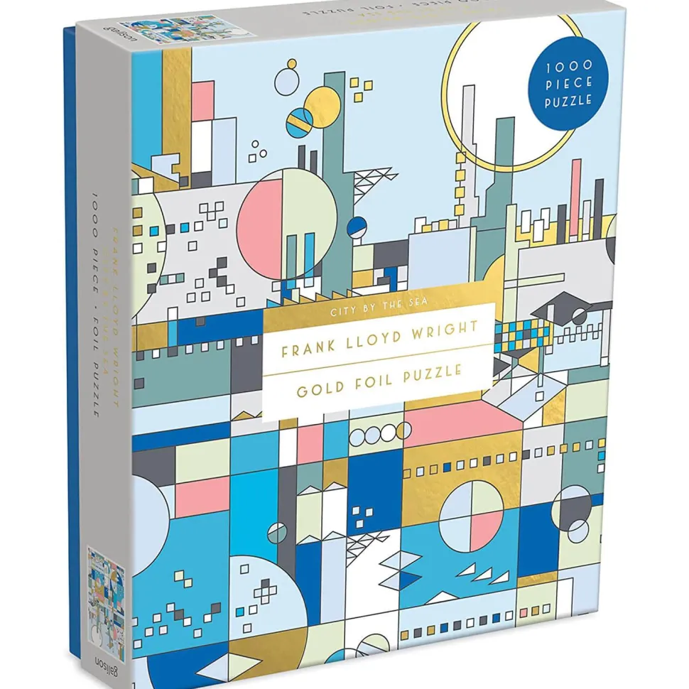 Puzzle 1000 pièces : Frank Lloyd Wright, Ville en bord de mer - Galison