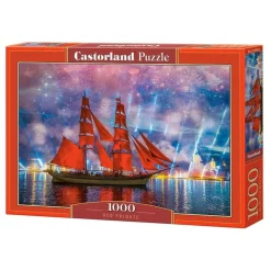 Puzzle 1000 pièces : Frégate Rouge - Castorland