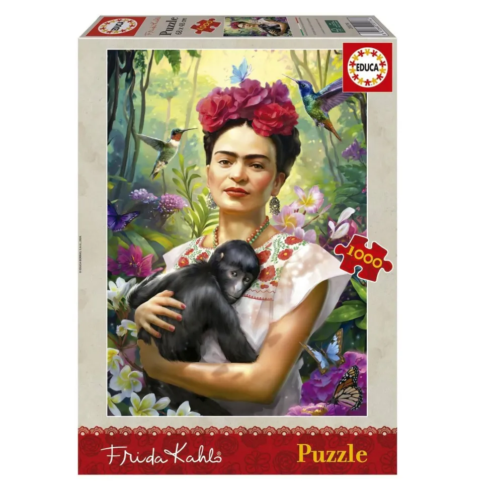 Puzzle 1000 pièces : FRIDA KAHLO, JARDIN DE LA VIE - Educa