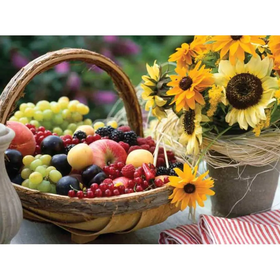 Puzzle 1000 pièces : Fruits et Tournesol - Ks Games