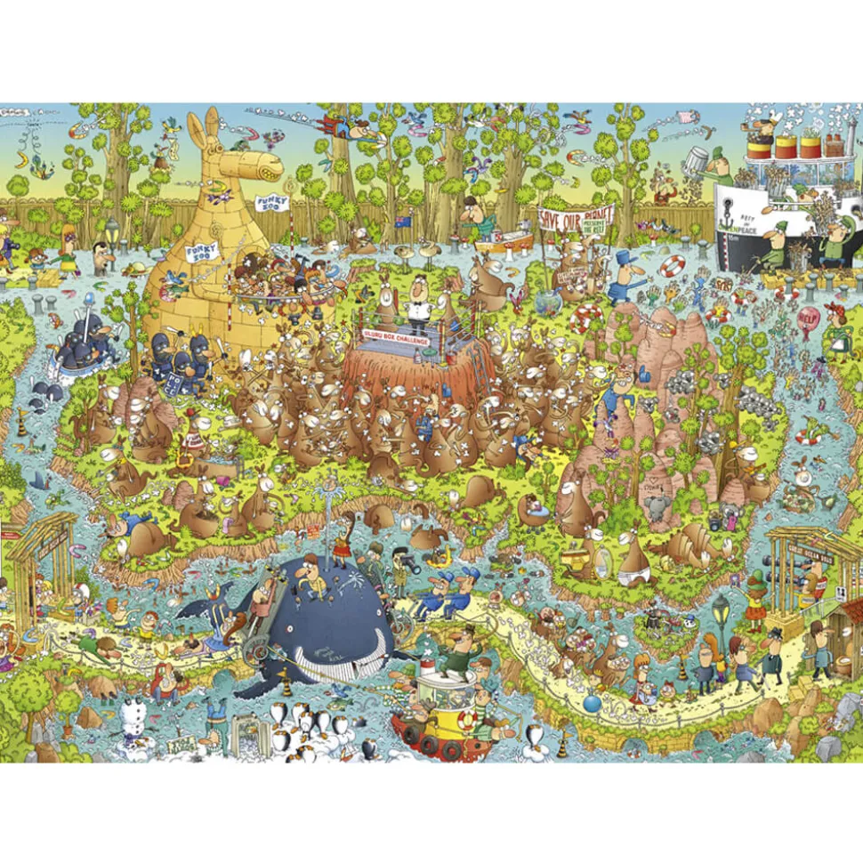Puzzle 1000 pièces : Funky zoo : Australie, Marino Degano - Heye