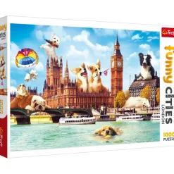 Puzzle 1000 pièces : Funny Cities : Chiens à Londres - Trefl