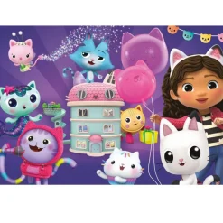 Puzzle 60 pièces : Gabby's Dollhouse - Fête d’anniversaire dans la maison de poupée - Schmidt