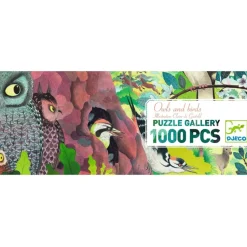 Puzzle 1000 pièces : Gallery : Hiboux et oiseaux - Djeco