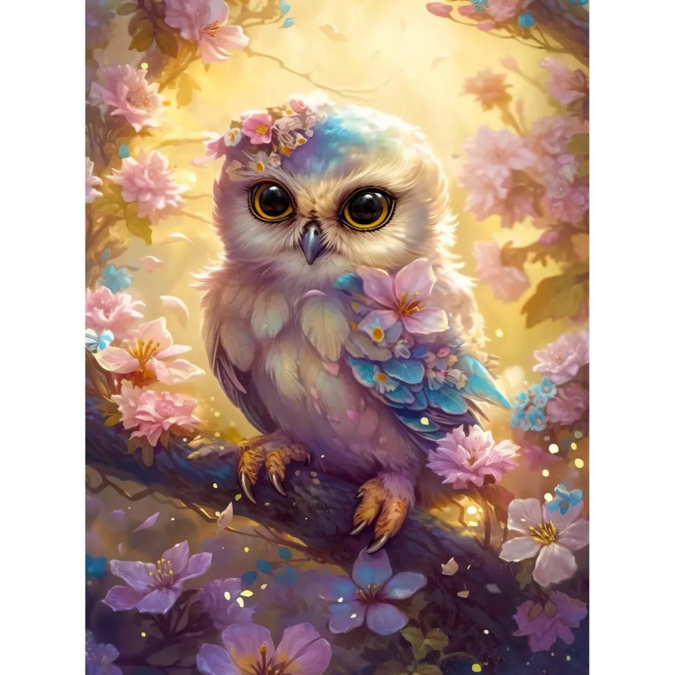 Puzzle 1000 Pièces : Gentil Hibou - EnjoyPuzzle