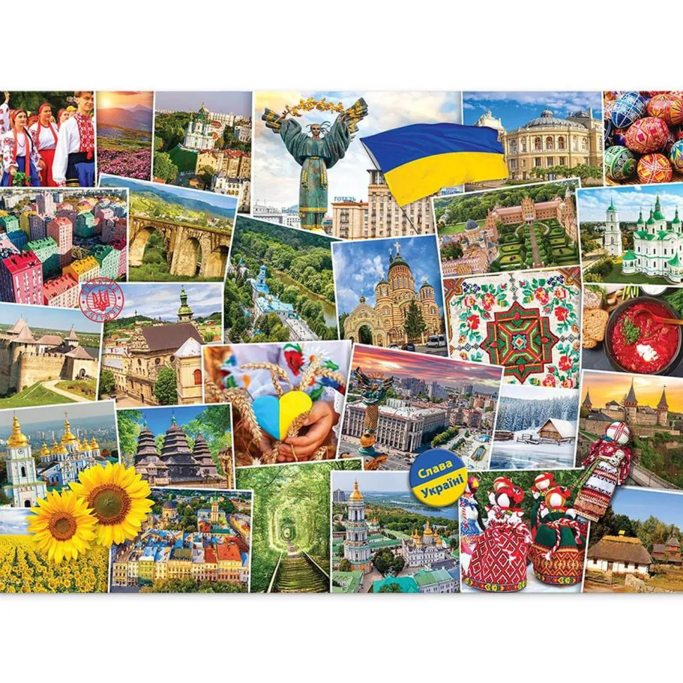 Puzzle 1000 pièces : Globetrotter : Ukraine - Eurographics