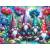 Puzzle 1000 pièces : GNOMES PARMI LES FLEURS - JaCaRou