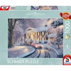 Puzzle 1000 pièces : Graceland® Noël, Thomas Kinkade - Schmidt
