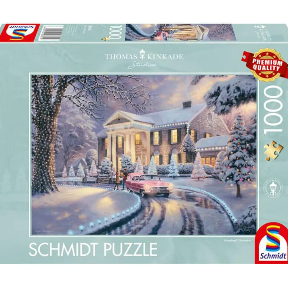 Puzzle 1000 pièces : Graceland® Noël, Thomas Kinkade - Schmidt