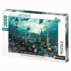 Puzzle 2000 pièces : Grand palais aquarium - Nathan