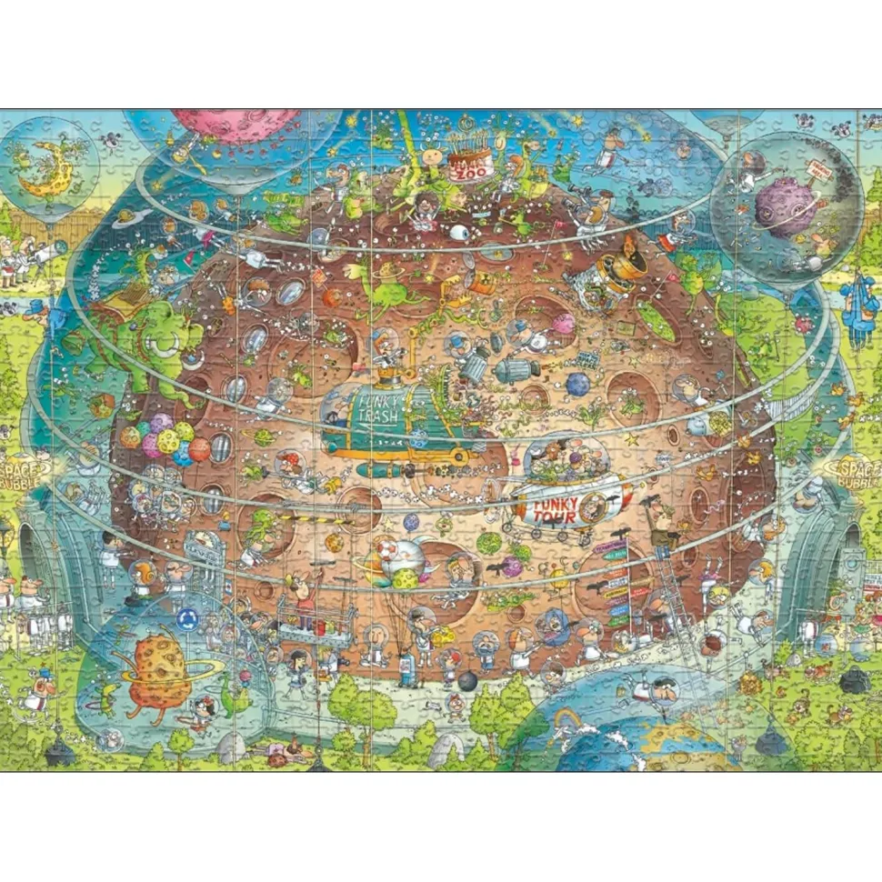 Puzzle 1000 pièces : Habitat cosmique du zoo, Degano - Heye