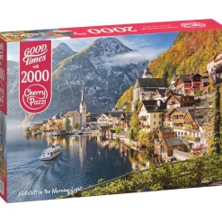 Puzzle 2000 pièces : Hallstatt dans la lumière du matin - CherryPazzi