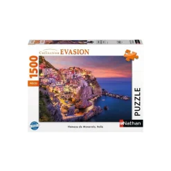 Puzzle 1500 pièces : Hameau de Manarola, Italie - Nathan