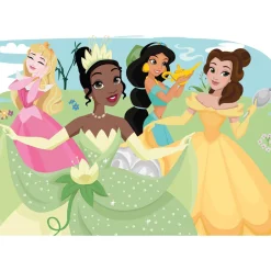 Puzzle 104 pièces : Happy Color Double Face : Princesses Disney - Clementoni