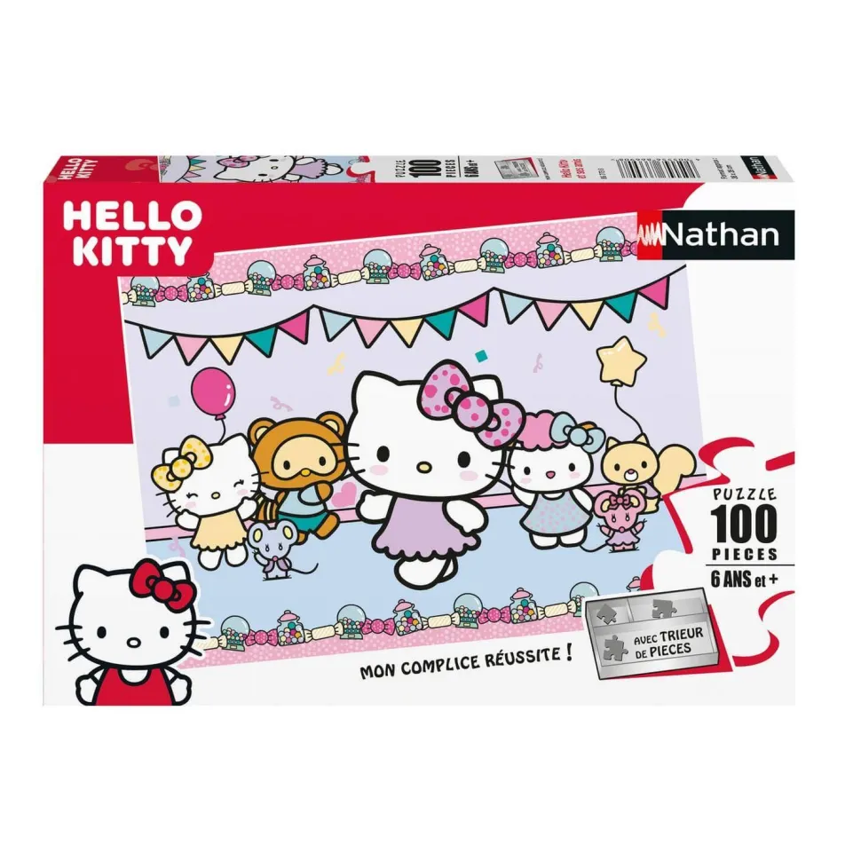 Puzzle 100 pièces : Hello Kitty et ses amis - Nathan