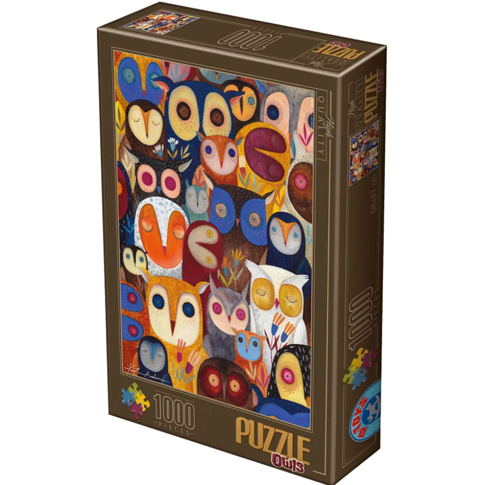 Puzzle 1000 pièces : Hiboux - DToys