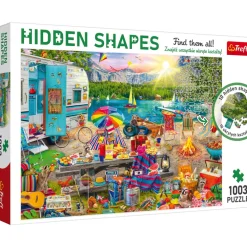 Puzzle 1003 pièces : Hidden Shapes : Voyage en camping-car - Trefl