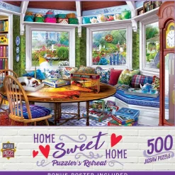 Puzzle 550 pièces : Home Sweet Home - Le refuge des puzzleurs - Master Pieces