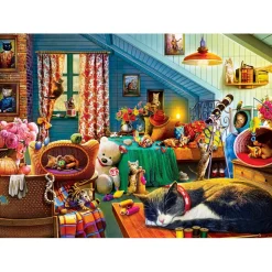 Puzzle 550 pièces : Home Sweet Home - Sieste au coucher du soleil - Master Pieces