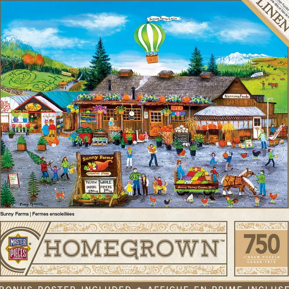 Puzzle 750 pièces : Homegrown - Sunny Farms - Master Pieces