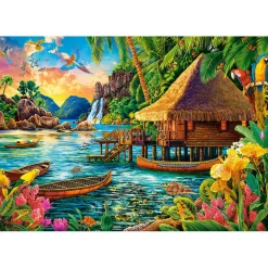 Puzzle 1000 pièces : Ile Tropicale - Castorland