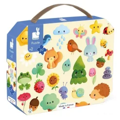 Puzzle 20 pièces : Imagier de la nature - Janod