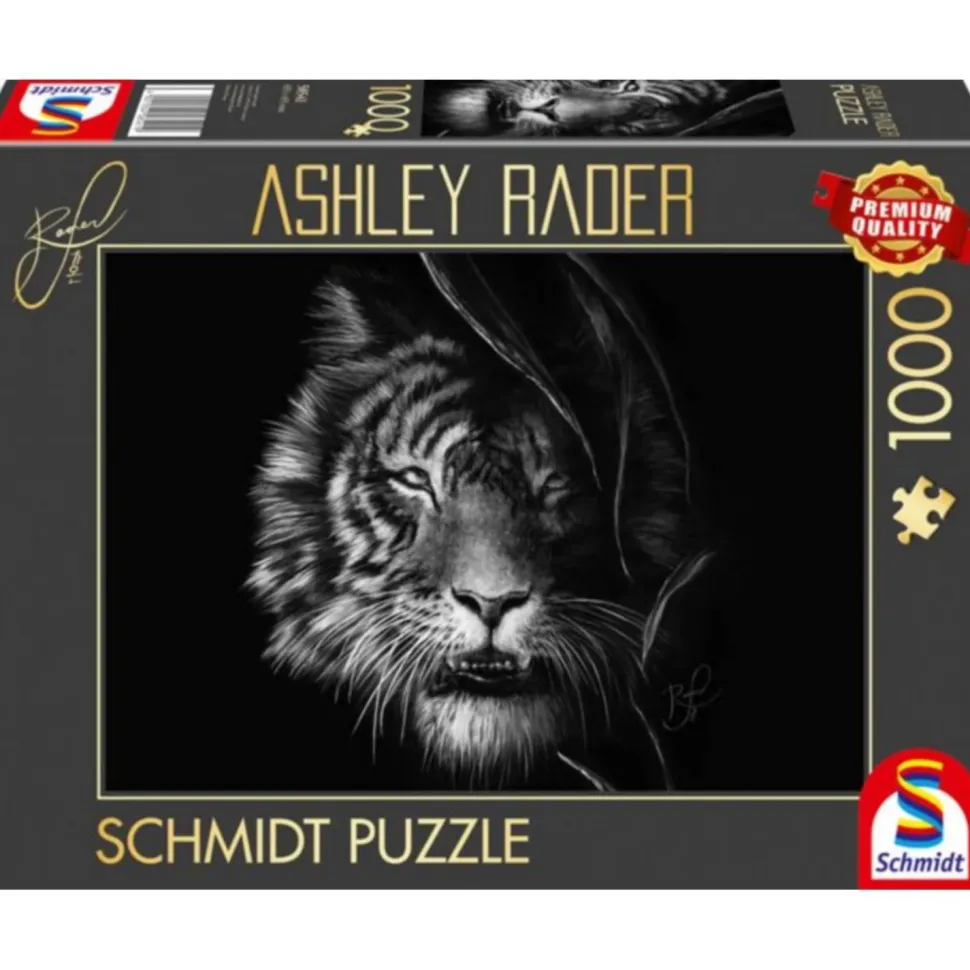 Puzzle 1000 pièces : Indompté – le tigre : sous le signe de la liberté - Ashley Rader - Schmidt