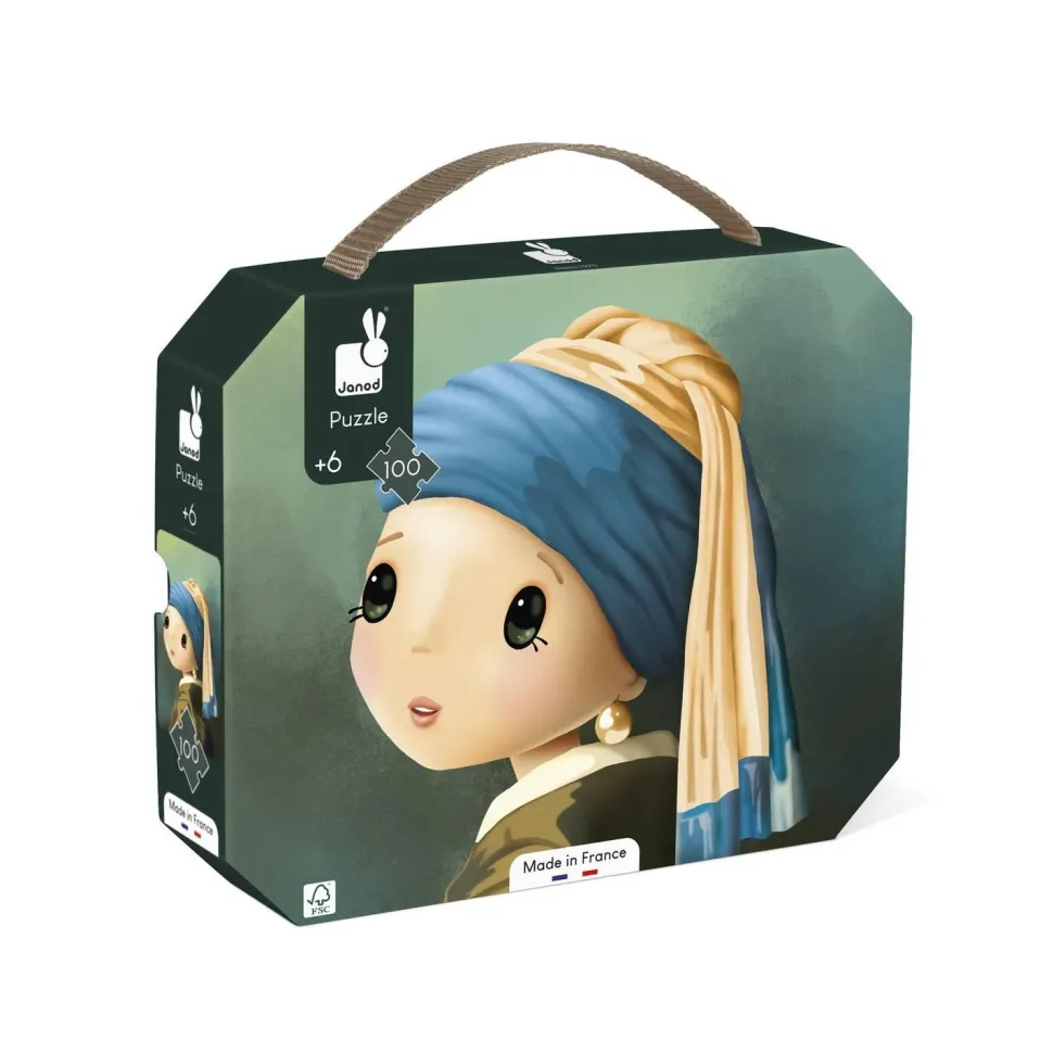 Puzzle 100 pièces : Inspiré de Vermeer - Janod
