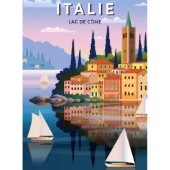 Puzzle 500 pièces : Italie - Lac de Côme - Sentosphère