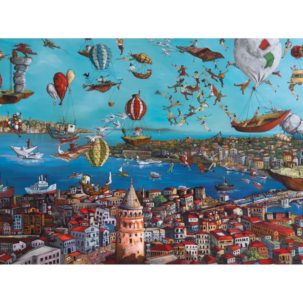 Puzzle 3000 pièces : Itinéraires de migration Tour de Galata - Ks Games