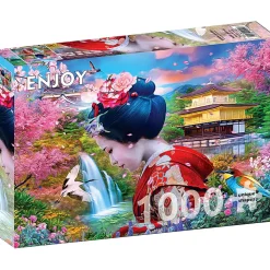 Puzzle 1000 Pièces : Jardin de Geisha - EnjoyPuzzle