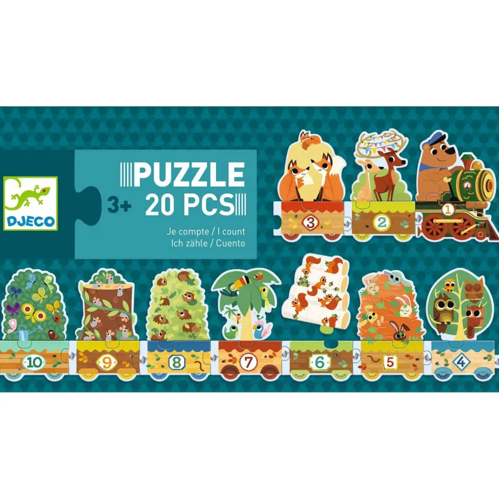 Puzzle 20 pièces : Je compte - Djeco