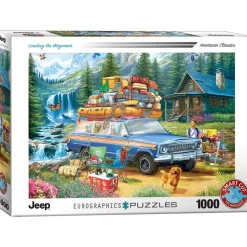 Puzzle 1000 pièces : Jeep - Chargement du Wagoneer - Eurographics