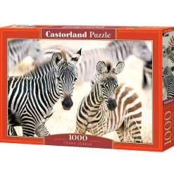 Puzzle 1000 pièces : Jeunes Zèbres - Castorland