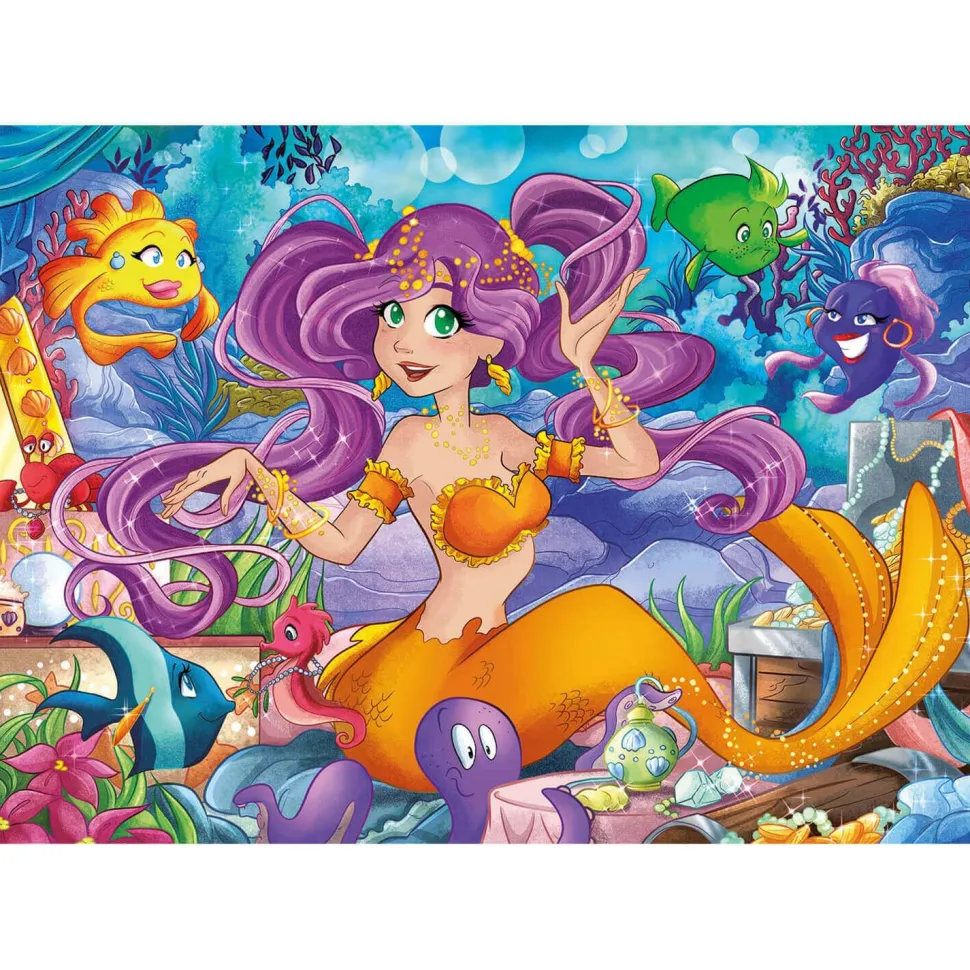 Puzzle 104 pièces : Jewels : Belle sirène - Clementoni