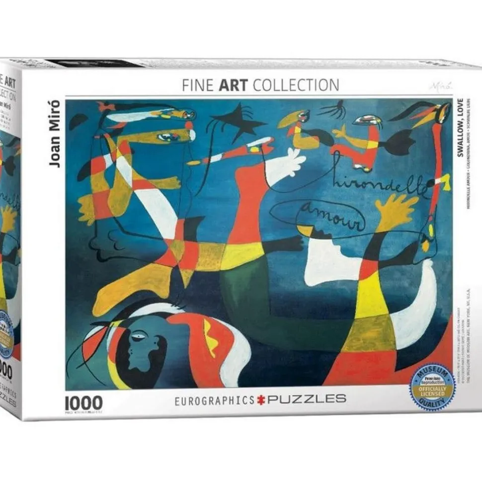 Puzzle 1000 pièces : Joan Miro : Swallow, Love - Eurographics