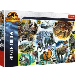 Puzzle 1000 pièces : Jurassic World : Sur la piste des dinosaures - Trefl
