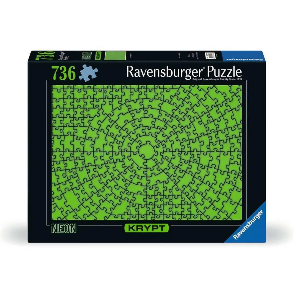 Puzzle 736 pièces : Krypt Puzzle : Néon vert - Ravensburger