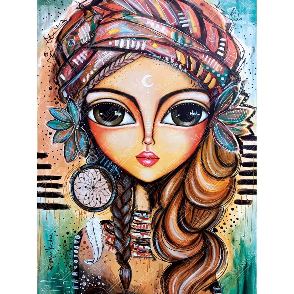 Puzzle 1000 pièces : La Belle Brune - Édition Spéciale Romi Lerda - Magnolia