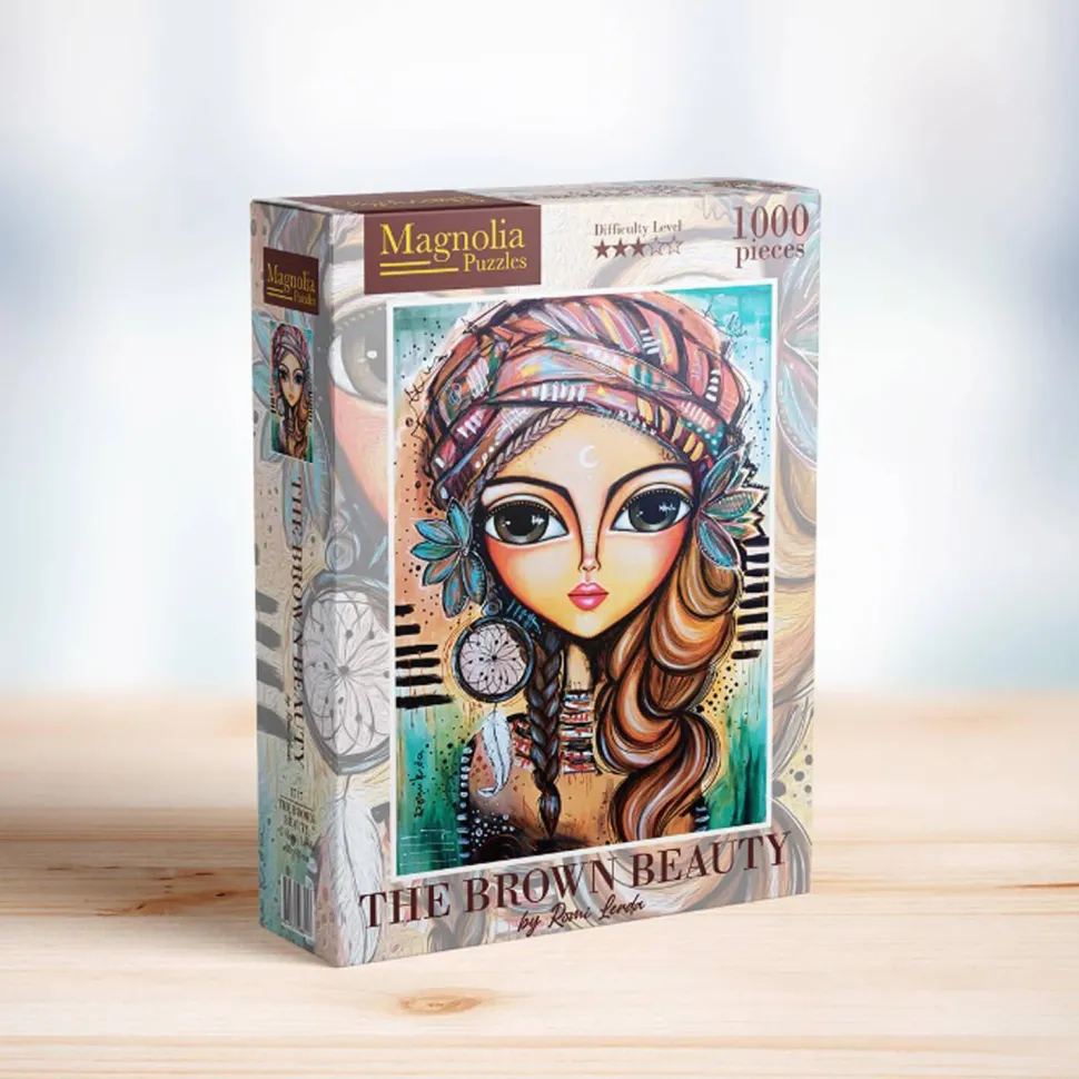Puzzle 1000 pièces : La Belle Brune - Édition Spéciale Romi Lerda - Magnolia