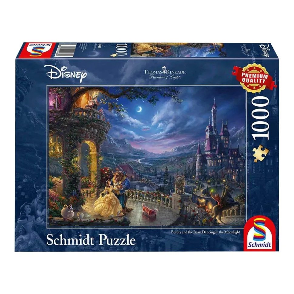 Puzzle 1000 pièces : La Belle et la Bête, Disney - Schmidt