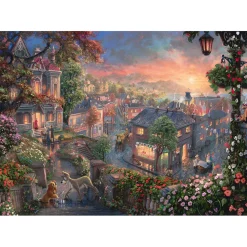 Puzzle 1000 pièces : La Belle et le Clochard, Disney - Schmidt