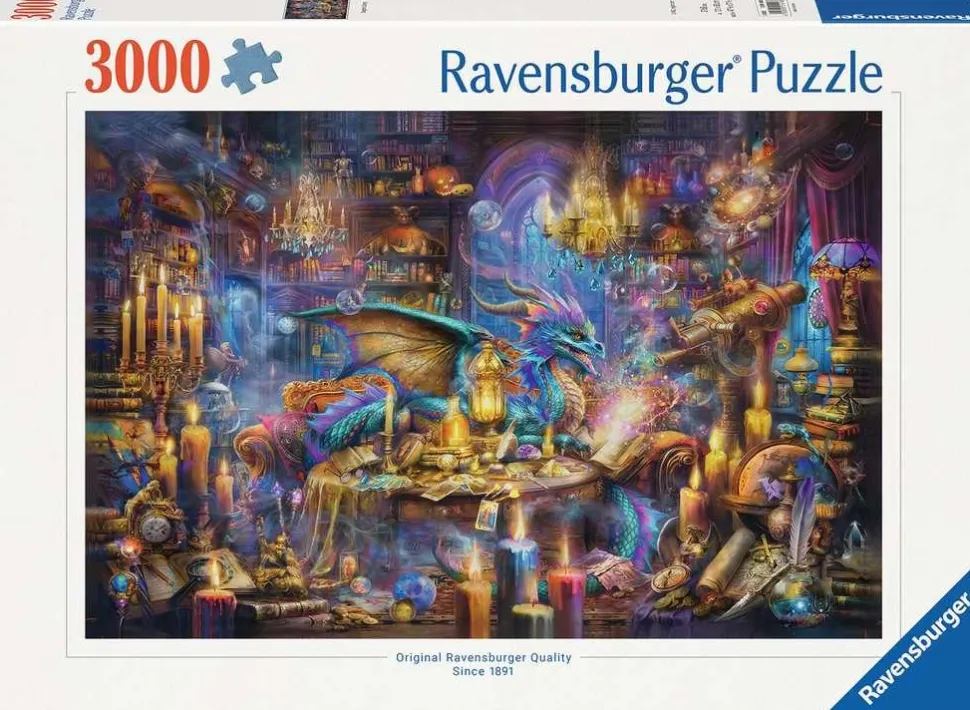 Puzzle 3000 pièces : La bibliothèque des savoirs enchantés - Ravensburger