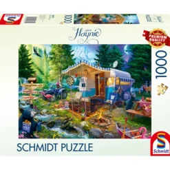 Puzzle 1000 pièces : La caravane dans les montagnes - Schmidt