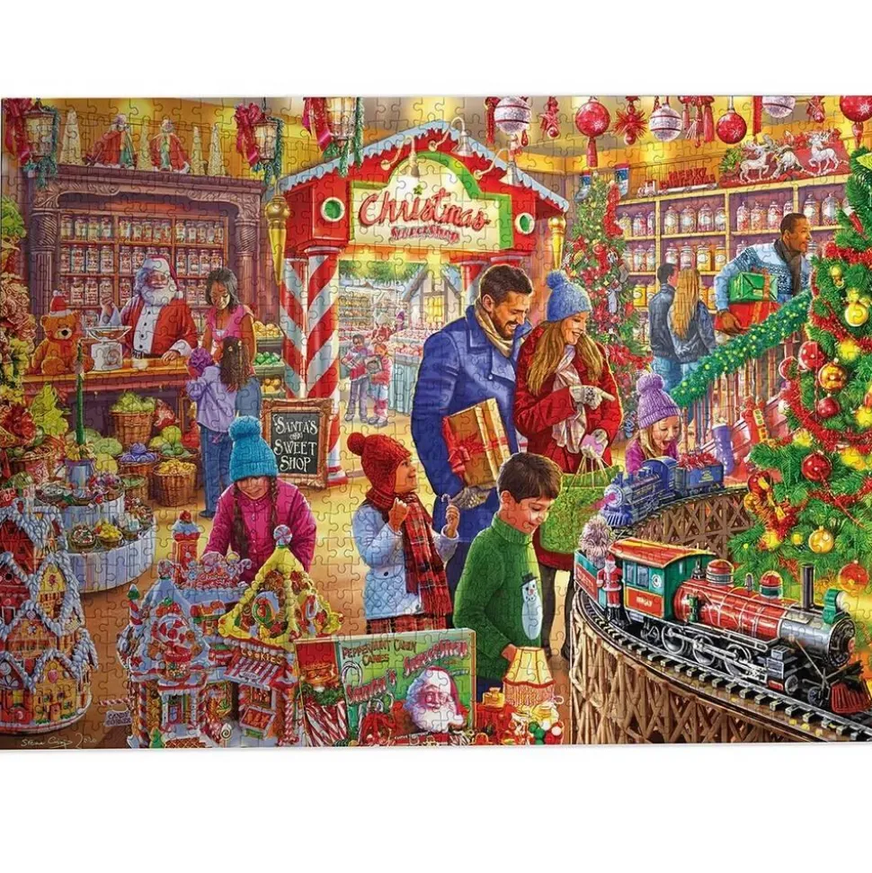 Puzzle 1000 pièces : La confiserie du Père Noël - Gibsons