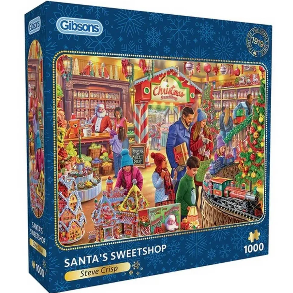 Puzzle 1000 pièces : La confiserie du Père Noël - Gibsons
