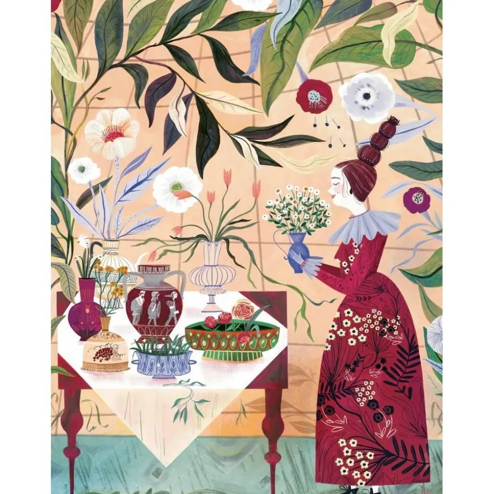 Puzzle 1000 pièces : La Dame aux plantes - New York Puzzle Company