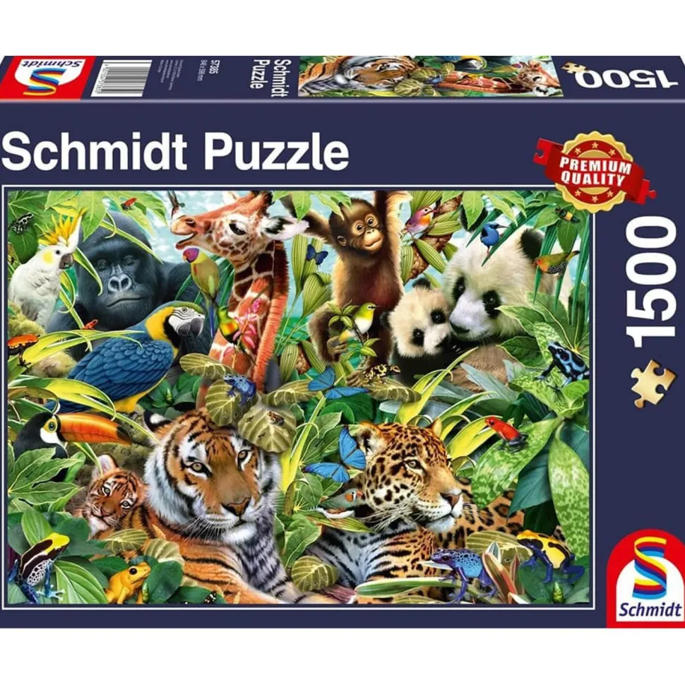 Puzzle 1500 pièces : La diversité du monde animal - Schmidt