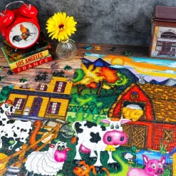 Puzzle 1000 pièces : La ferme joyeuse - JaCaRou